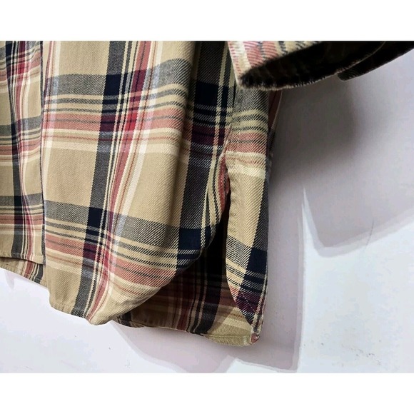 Abercrombie & Fitch Shirt Men Sm Button Down Heavy Twill Plaid 90s Gorpcore Vtg - Picture 6 of 8